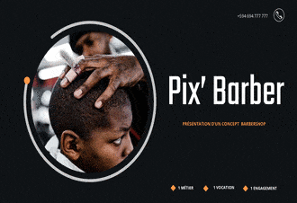 Pitch Deck for a barbershop